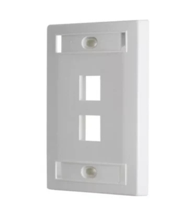FACEPLATE SATRA 0111030201 IDENTIKIT 2P: 2 PUNTOS COLOR BLANCO