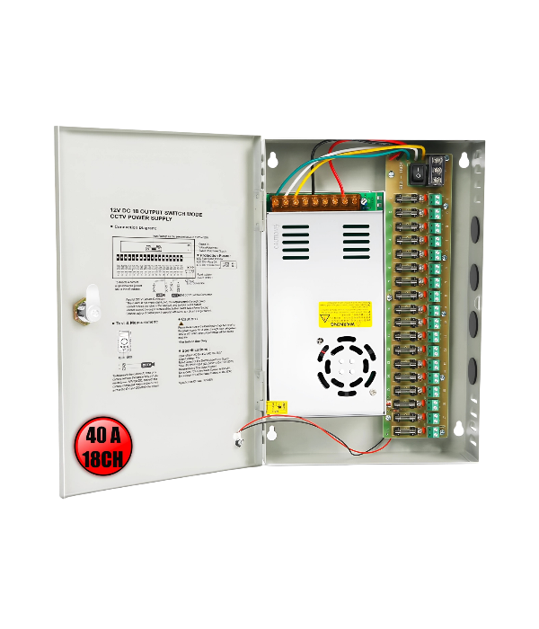 Fuente Centralizada Switching FJ-SW830A1201000D 12V para CCTV