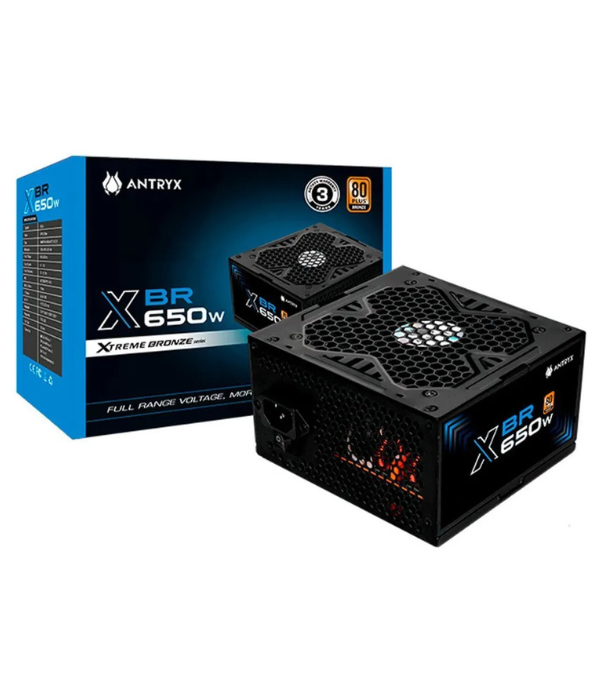 FUENTE PODER ANTRYX XBR-650: 80 PLUS BRONZE, 650W