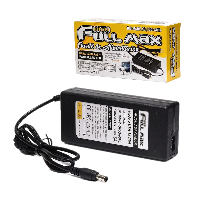 Fuente reguladora High Full Max ZZ-LTH-12V5A 12V 5A 5.5mm x 2.1mm