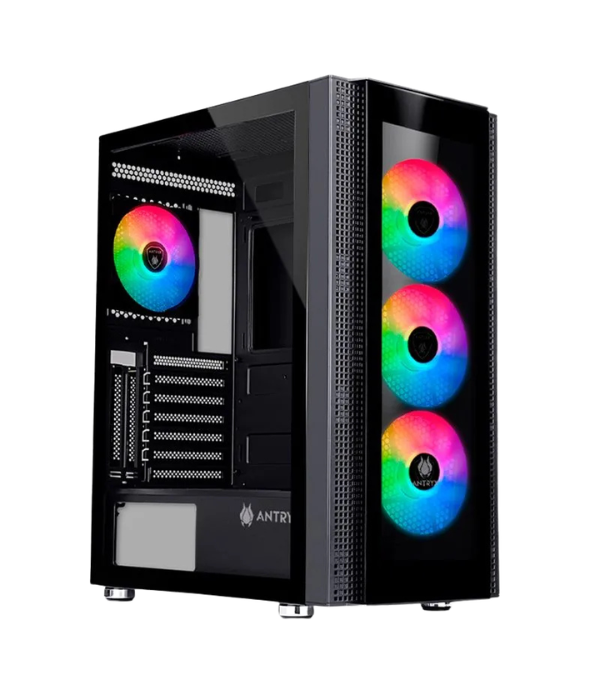 Gabinete Antryx RX-260 Negro Panel Transparente