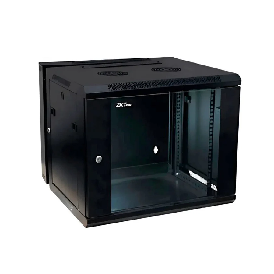 GABINETE ZKTECO ZK-R6U-6506-DR: 6RU, 600X550X367, PARED, PIVOTANTE