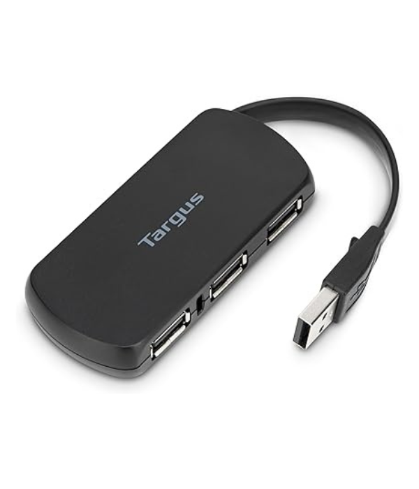 HUB USB TARGUS ACH114US ACH214: 2.0 4-PUERTOS WINDOWS/ MAC/ CHROMEBOOK