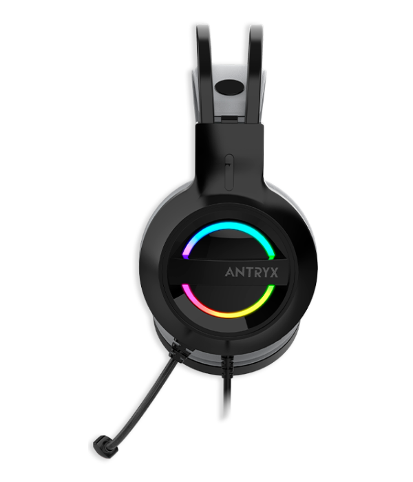Audífono con Micrófono Antryx Iris-K Gris 7.1 Virtual USB