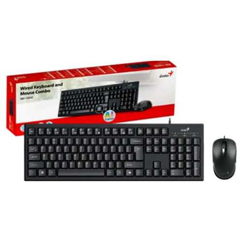 Kit Teclado y Mouse Genius KM-100SE AI Copilot USB Negro
