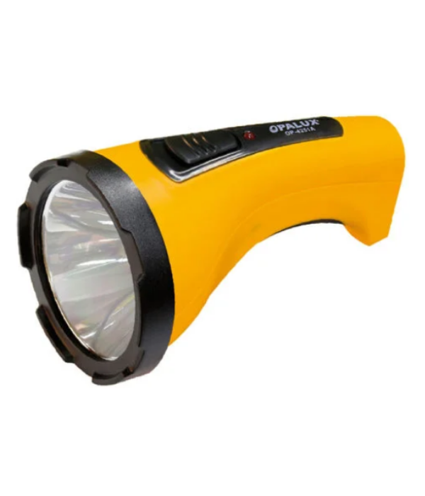 LINTERNA OPALUX OP-4251R: LED RECARGABLE 5W, LUZ BAJA Y ALTA