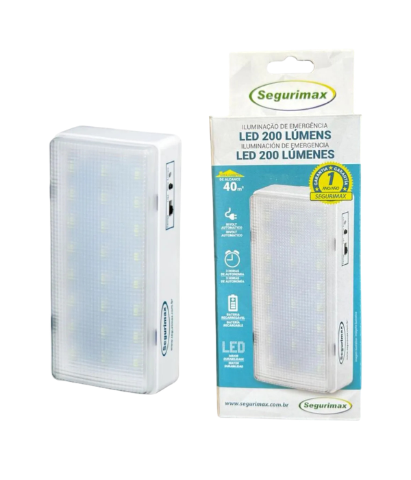 LUZ EMERGENCIA SEGURIMAX 25922: LUZ DE EMERGENCIA 60 LENDS 200 LUM