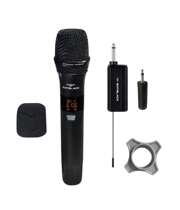 MICROFONO BATBLACK BT-LR51: RECARGABLE INALAMBRICO UHF