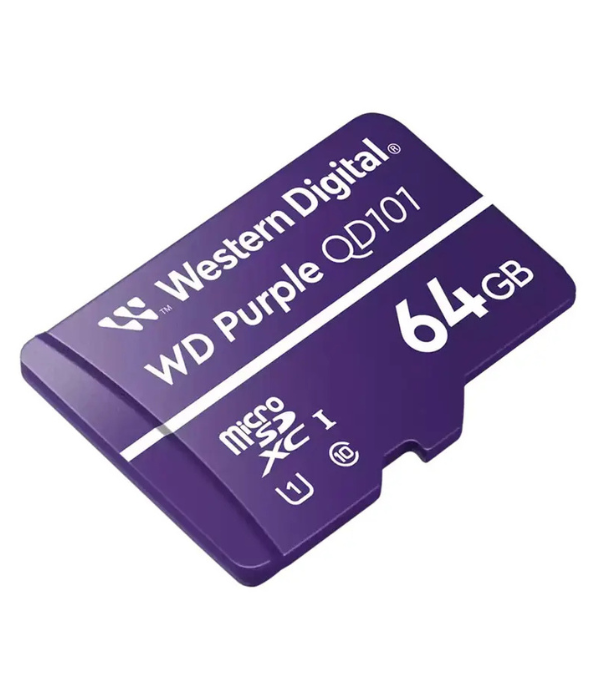 MICROSD WESTERN DIGITAL MICROSD-64GB: 64GB, VIDEO VIGILANCIA, PURPLE