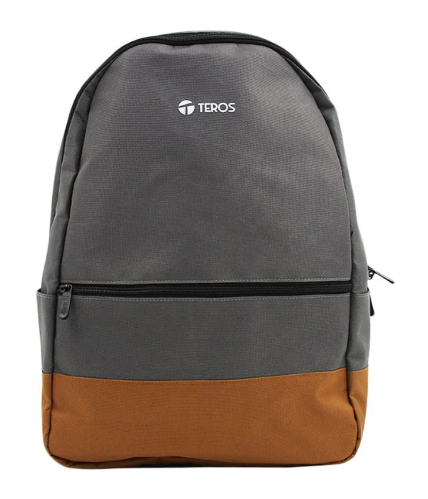 Mochila Teros TE-ACS9020 Poliéster Gris y Marrón para Laptop 15.6"