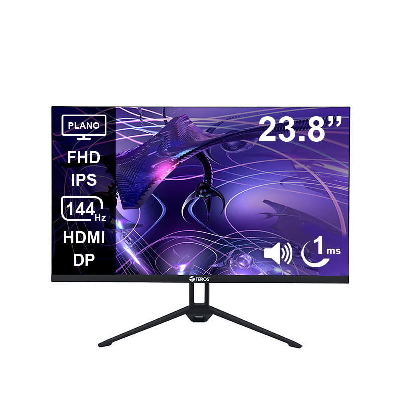 Monitor Teros TE-2417S 23.8" FHD IPS 144Hz 1ms HDMI DP Parlantes