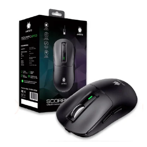 Mouse Gamer Antryx AWGM-S250K Scorpio 250 Inalámbrico 8000DPI