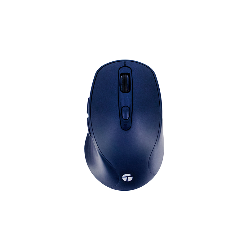 MOUSE INALAMBRICO TEROS TE-1235S: 6 BOTONES, USB, COLOR AZUL