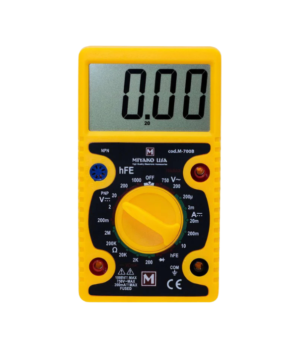 MULTITESTER MIYAKO USA 870B: LCD GRANDE AMARILLO MULTITESTER DIGITAL