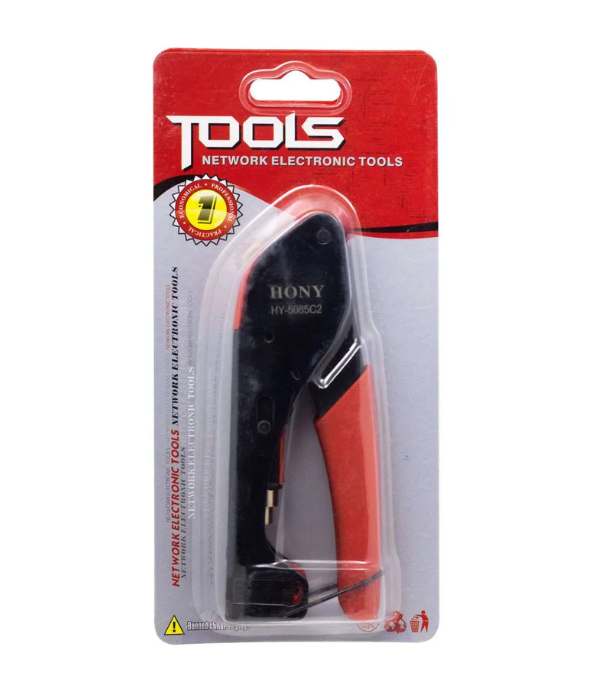PONCHADOR P CABLE COAXIAL TOOLS HY-5085C2: DE IMPACTO GRIS "TOOLS" CON CORTE
