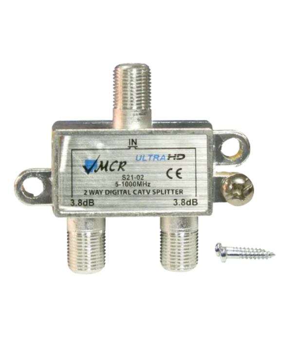 Splitter CATV S21-02 2 Vías 5-1000MHz
