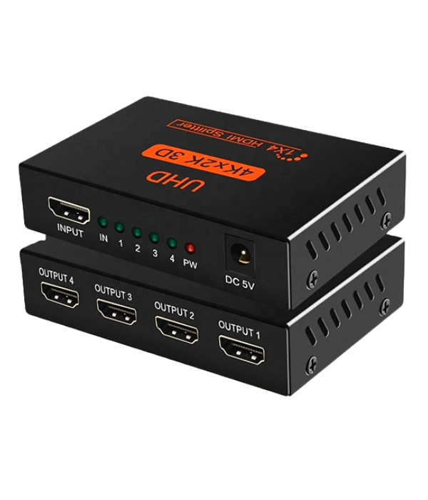 Splitter HDMI High Full Max ZZ-AYS-14V14 4 Salidas 4K 3D