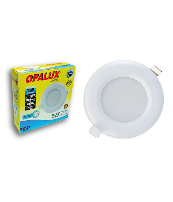 SPOT LIGHT OPALUX OP-15137: 15W 1350LM IP44 7000K LUZ BLANCA 120°