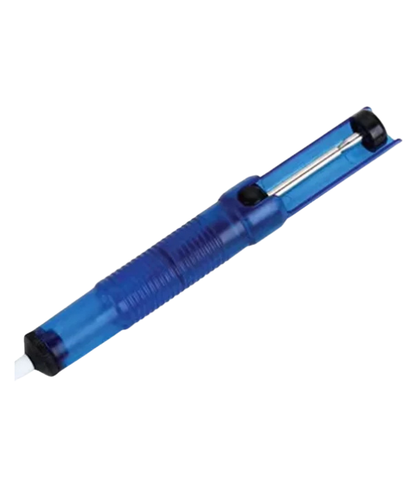 SUCCIONADOR OPALUX ZD-208T: PLASTICO AZUL TRANSPARENTE 20CM BLISTER