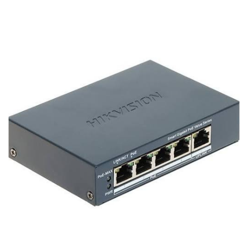 Switch PoE Hikvision HK-DS-3E1505P-EI/M 4 Puertos 10/100