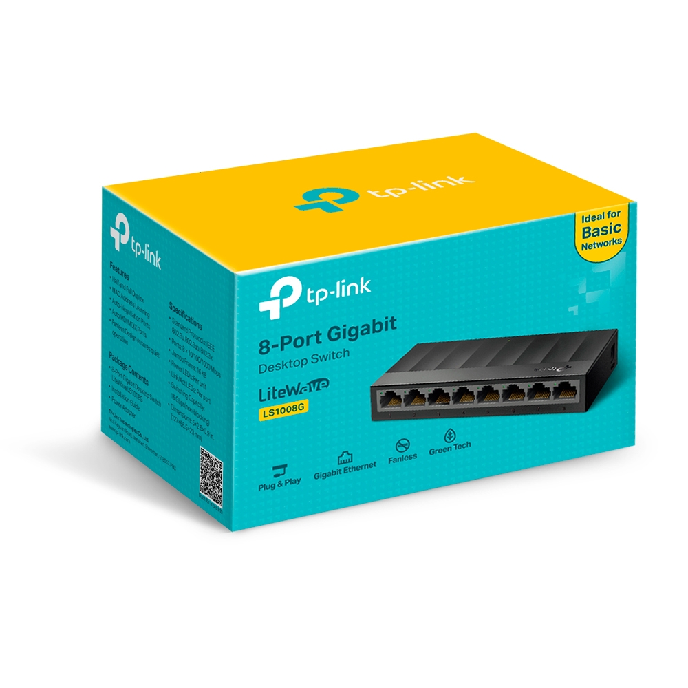 Switch TP-Link LS1008G 8 Puertos Gigabit
