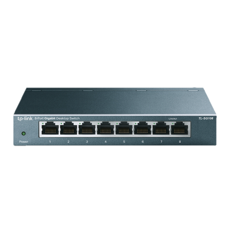 Switch TP-Link TL-SG108 8 Puertos RJ45 Gigabit Metálico