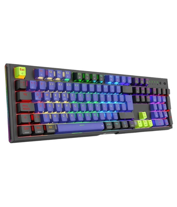 Teclado Mecánico Antryx Trix Inalámbrico Switch Azul