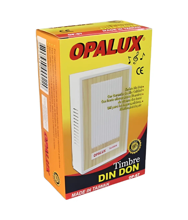 TIMBRE INALAMBRICO OPALUX CJX60 OP-67: DIN DON 220VAC
