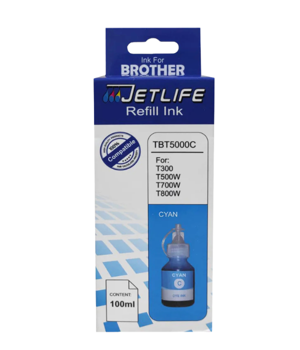 Botella de Tinta JetLife Cyan 100ml CISS para Brother
