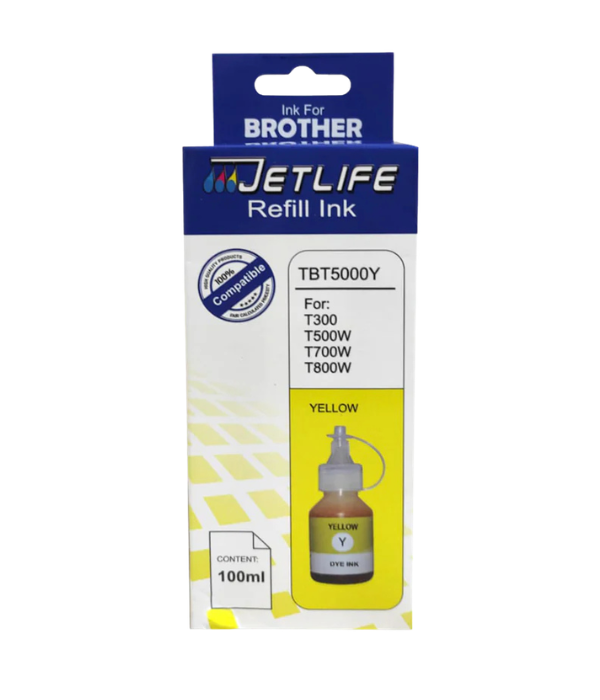 Botella de Tinta JetLife Amarillo 100ml CISS para Brother