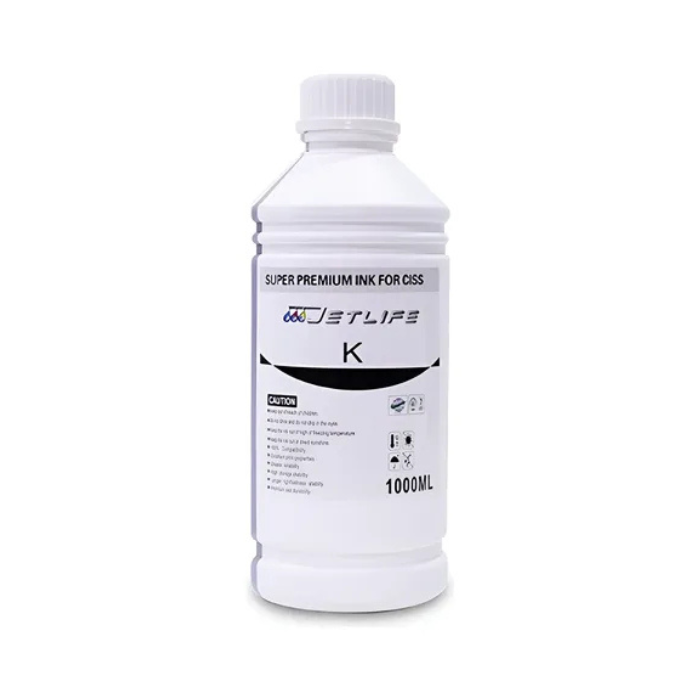 Botella de Tinta Jetlife JET0000365 Negro 1000ml para CISS