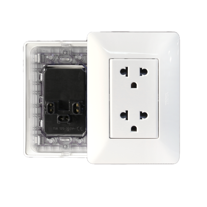 Tomacorriente Doble ML128/CJ40 Protección