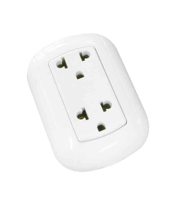 TOMACORRIENTE HIGH FULL MAX ZZ-323-9: ADOSABLE 2 TOMA CORRIENTE MIXTO Y TIERR
