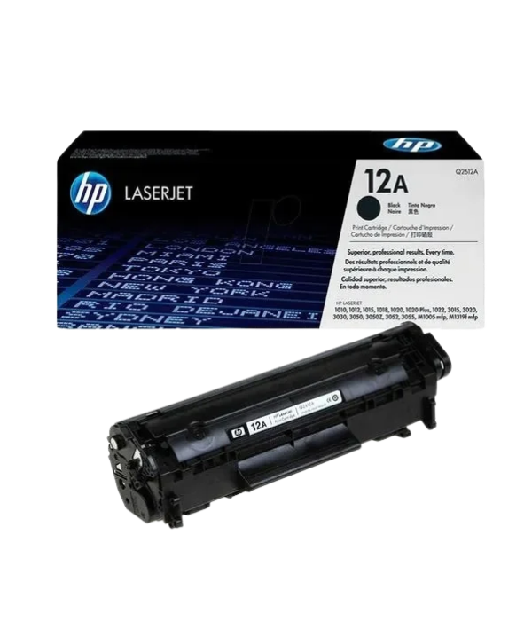 Tóner HP Q2612AD 12A DP Negro 2000 Páginas