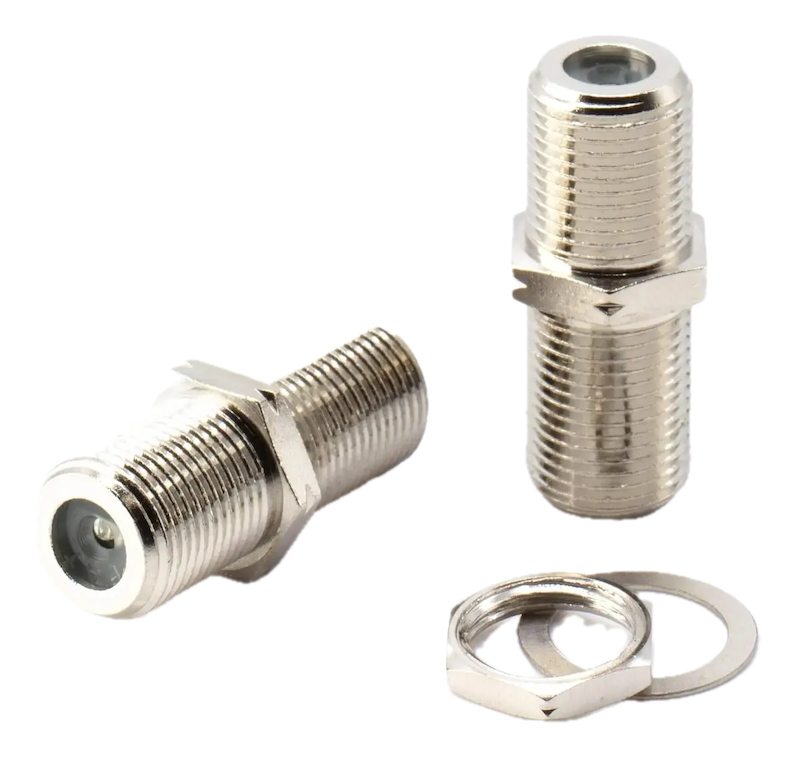 Unión RG6 Empalme F con Anillo
