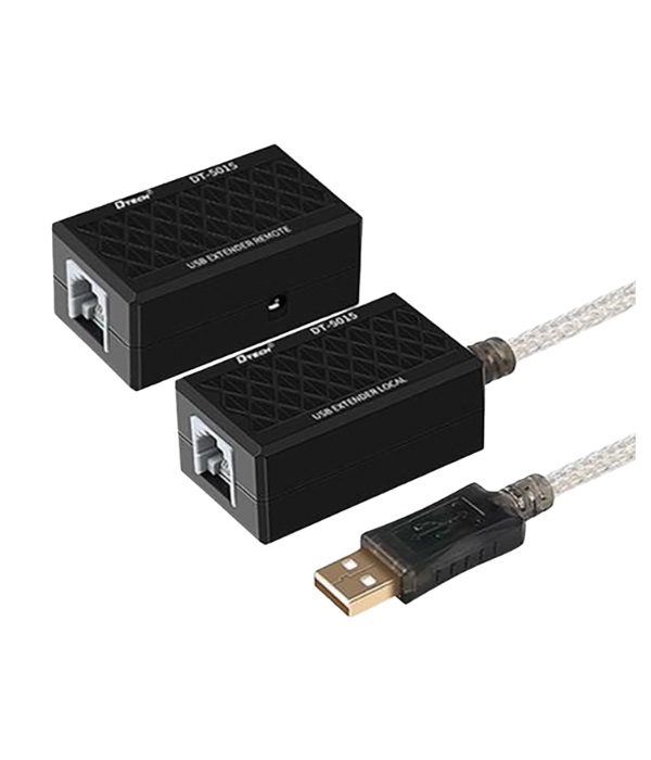 USB - RJ45 ADAPTADOR EXTENSOR DTECH DT-5015 GP-DT5015: USB EXTENDER REMOTE X6