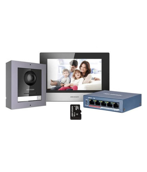 Video Portero Hikvision HK-DS-KIS602 con Switch para DS-KD8003 DS-KH6320